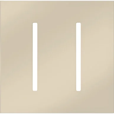 LWT-GG-BN Multigang Wallplate For Grafik T Controls, Two-gang For 2 Dimmers
