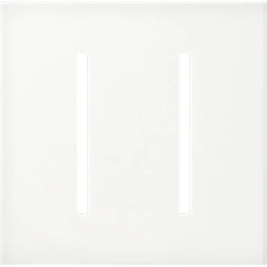 LWT-GG-CWH Multigang Wallplate For Grafik T Controls, Two-gang For 2 Dimmers