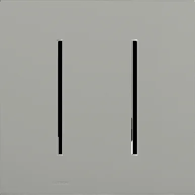 LWT-GG-GR Multigang Wallplate For Grafik T Controls, Two-gang For 2 Dimmers