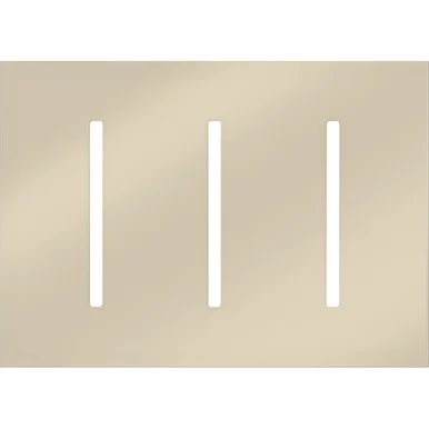 LWT-GGG-BN Multigang Wallplate For Grafik T Controls, Three-gang For 3 Dimmers