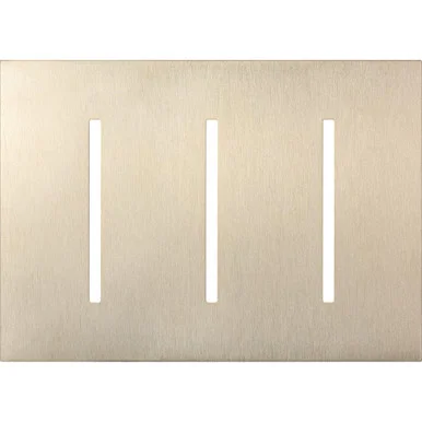 LWT-GGG-SN Multigang Wallplate For Grafik T Controls, Three-gang For 3 Dimmers