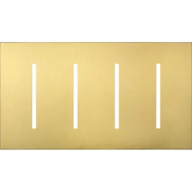LWT-GGGG-SB Multigang Wallplate For Grafik T Controls, Four-gang For 4 Dimmers