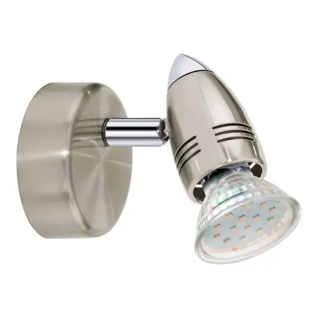 Magnum-LED Satin Nickel and Chrome Spotlight