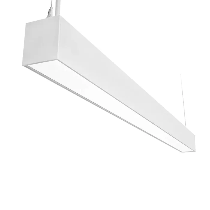 Malibu LightStream™ 8 ft. LED Linear Light – Selectable Wattage & Color, Suspended Up/Down Lighting (2-Pack, White)