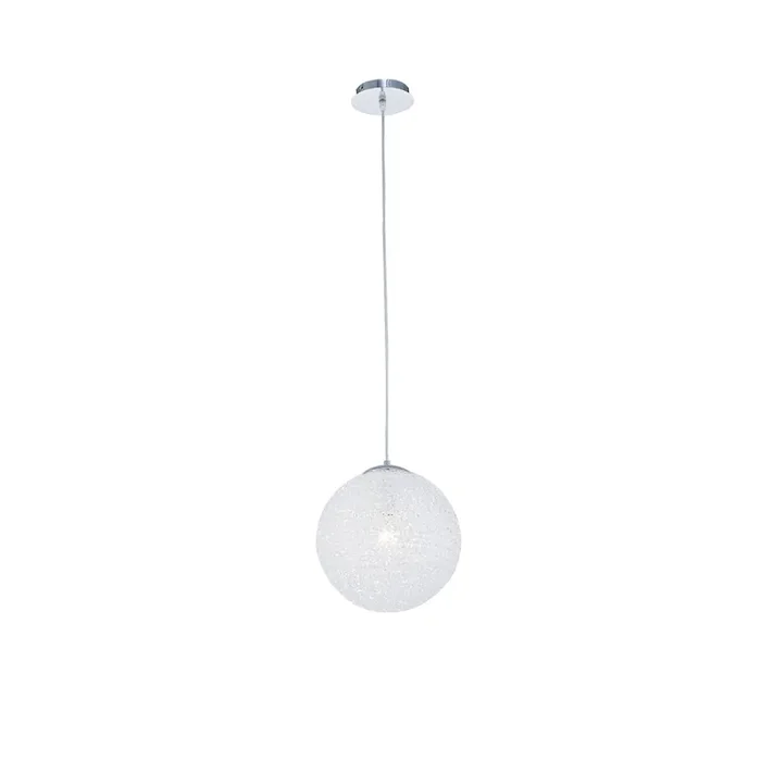 Mantra Fusion M5712 Bola Pendant 30cm Round 1 x E27, Chrome • M5712