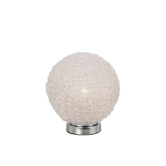 Mantra Fusion M5713 Bola Table Lamp 20cm Round 1 x E27, Chrome • M5713