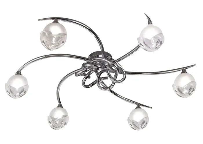 Mantra M0806 Fragma Ceiling 6 Light G9, Polished Chrome • M0806