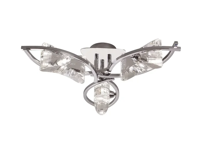 Mantra M0891 Kromo Ceiling 3 Light G9, Polished Chrome • M0891