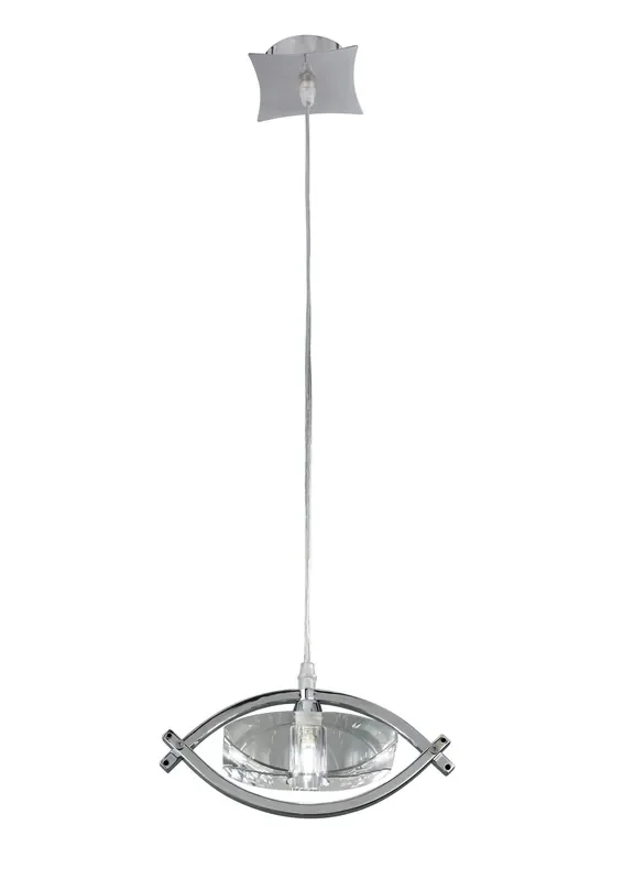 Mantra M0899 Kromo Pendant 1 Light G9, Polished Chrome • M0899