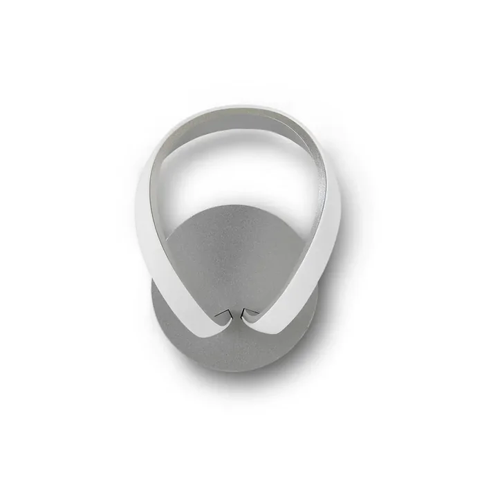 Mantra M4988/S Knot Switched Wall Lamp 12W LED 3000K, 840lm, Silver/Frosted Acrylic/Polished Chrome, 3yrs Warranty • M4988/S