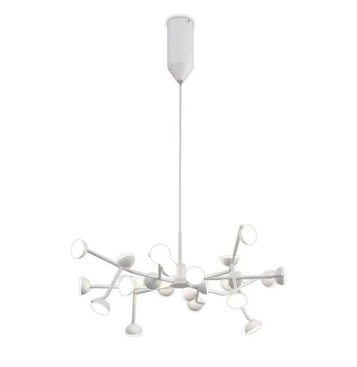 Mantra M6261 Adn 24 Light Pendant, Round 65.8cm, 72W LED, 3000K, 3960lm, White, 3yrs Warranty • M6261