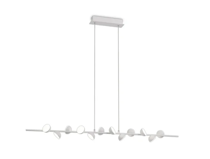 Mantra M6262 Adn 12 Light Linear Pendant 100cm, 36W LED, 3000K, 1980lm, White, 3yrs Warranty • M6262