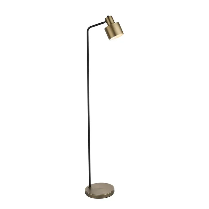 Matt Antique Brass / Matt Black Task Floor Lamp (0711MAY95465)