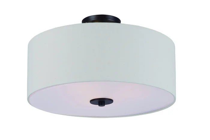 Maxim 10014OMOI Bongo Three Light Semi-Flush Mount, Oil Rubbed Bronze