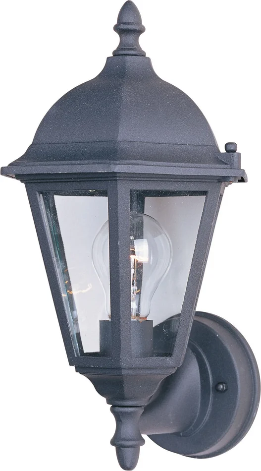 Maxim 1002BK Westlake One Light Outdoor Wall Lantern, Black