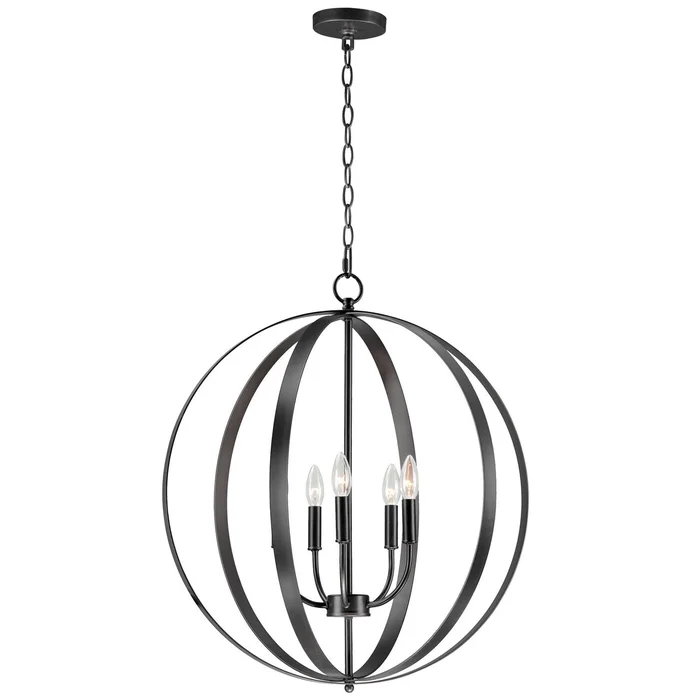 Maxim 10032BK Provident Five Light Chandelier, Black