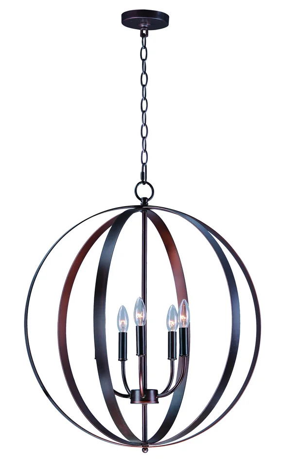 Maxim 10032OI Provident Five Light Chandelier, Oil Rubbed Bronze