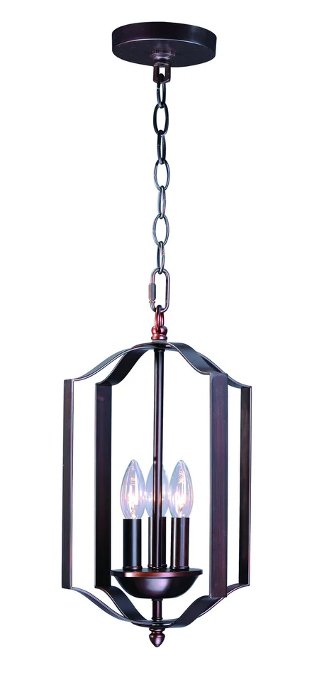 Maxim 10035OI Provident Three Light Chandelier, Oil Rubbed Bronze