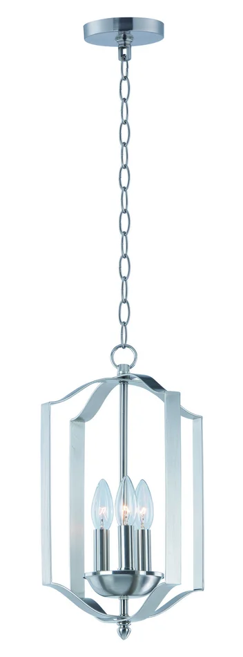 Maxim 10035SN Provident Three Light Chandelier, Satin Nickel