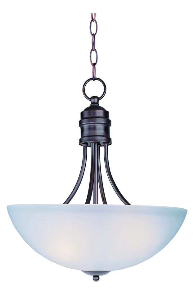 Maxim 10044FTOI Logan Three Light Pendant, Oil Rubbed Bronze