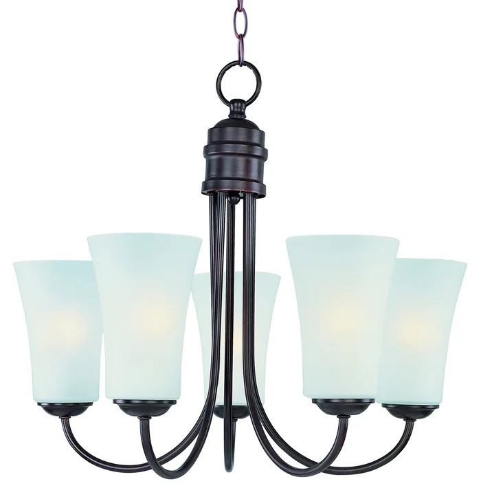 Maxim 10045FTOI Logan Five Light Chandelier, Oil Rubbed Bronze