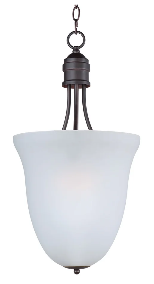 Maxim 10048FTOI Logan Three Light Pendant, Oil Rubbed Bronze