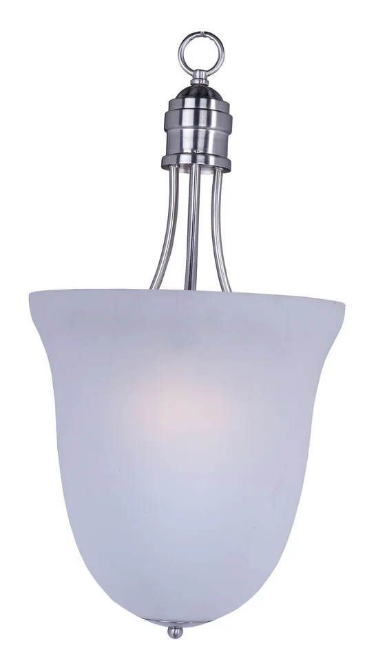 Maxim 10048FTSN Logan Three Light Pendant, Satin Nickel