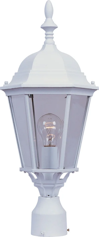 Maxim 1005WT Westlake One Light Outdoor Pole/Post Lantern, White
