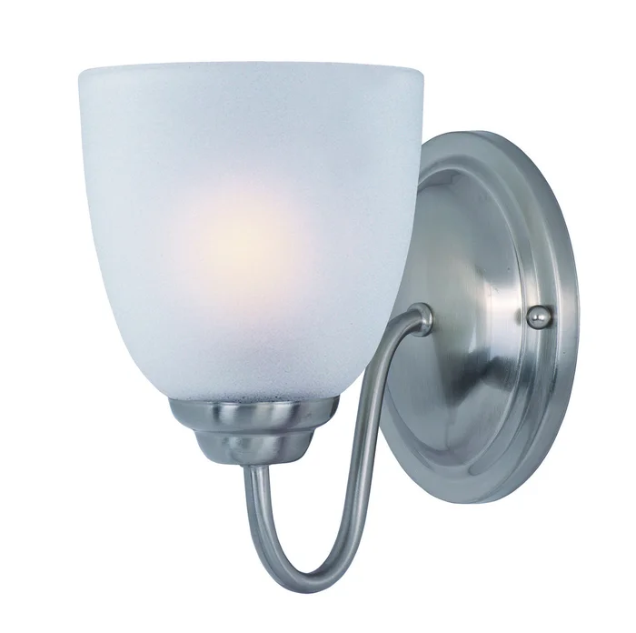 Maxim 10071FTSN Stefan One Light Bath Vanity, Satin Nickel