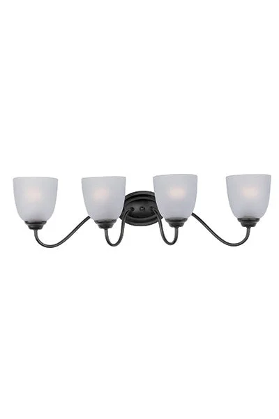 Maxim 10074FTBK Stefan Four Light Bath Vanity, Black