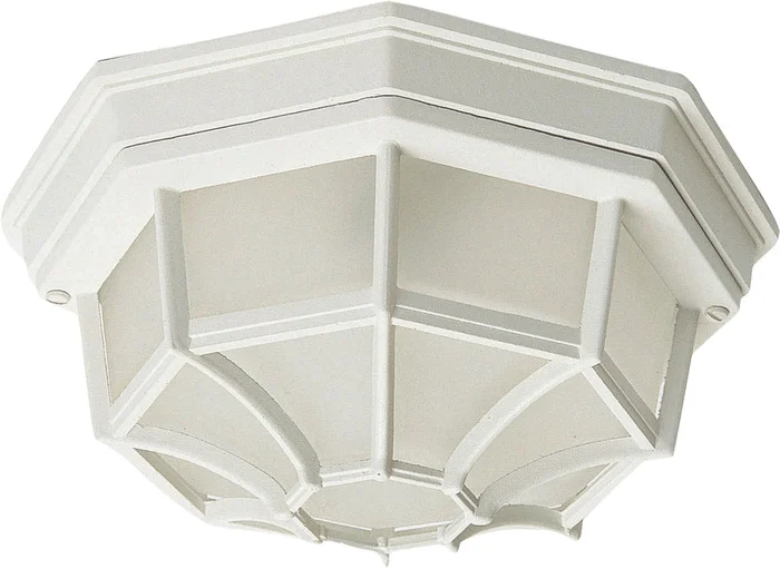 Maxim 1020WT Crown Hill Two Light Outdoor Ceiling Mount, White