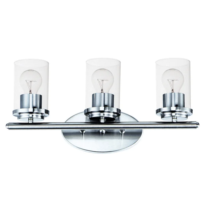 Maxim 10213CLPC Corona Three Light Bath Vanity, Polished Chrome