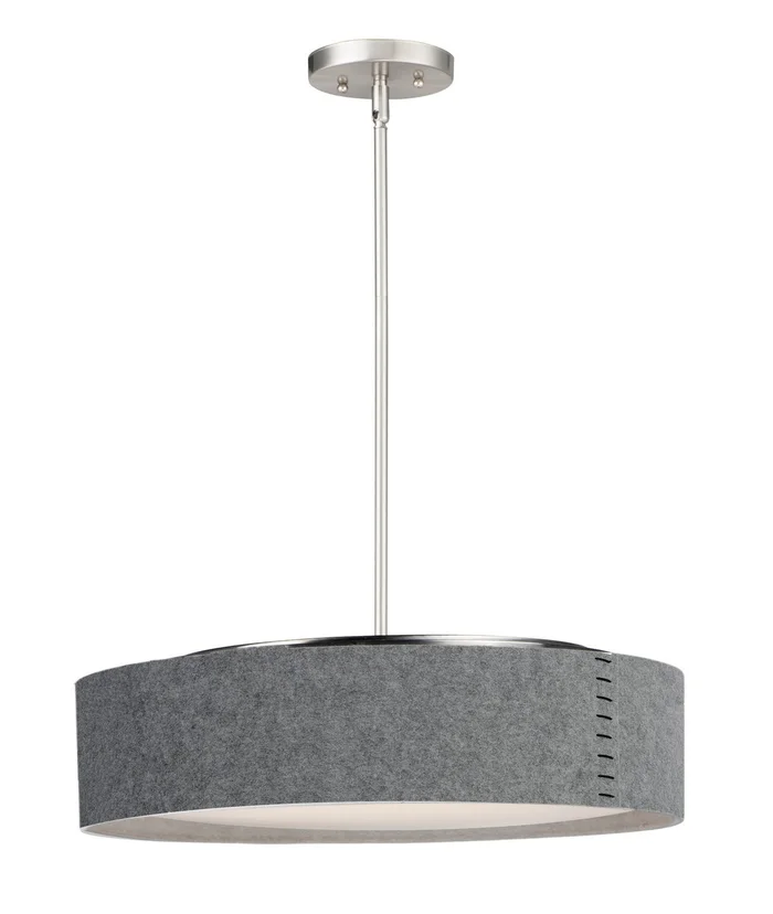 Maxim 10226GYSN Prime LED Pendant, Satin Nickel