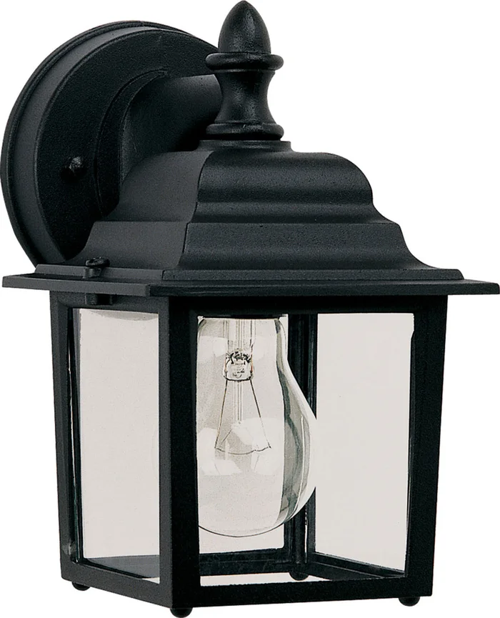 Maxim 1025BK Builder Cast One Light Outdoor Wall Lantern, Black