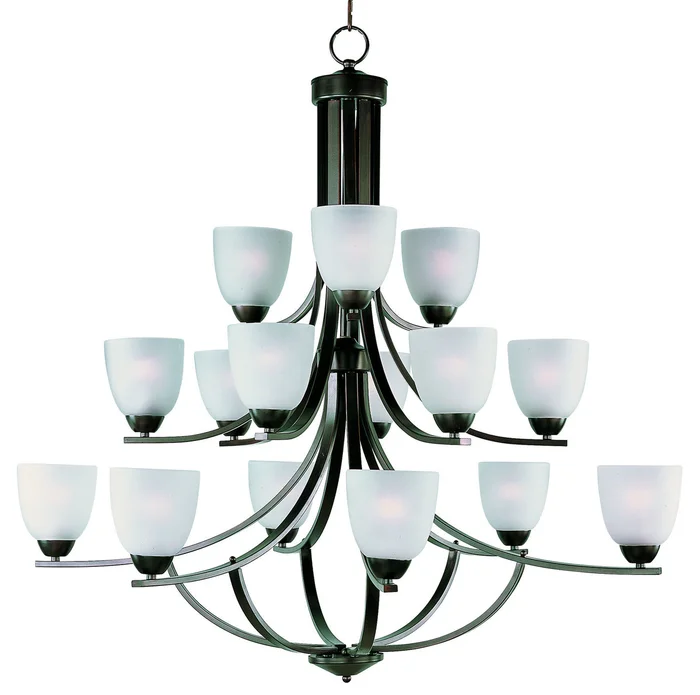 Maxim 11228FTOI Axis 15 Light Chandelier, Oil Rubbed Bronze