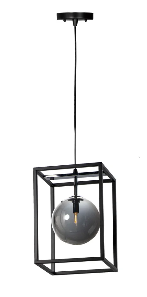 Maxim 11361MSKBKPC Fluid LED Pendant, Black / Polished Chrome