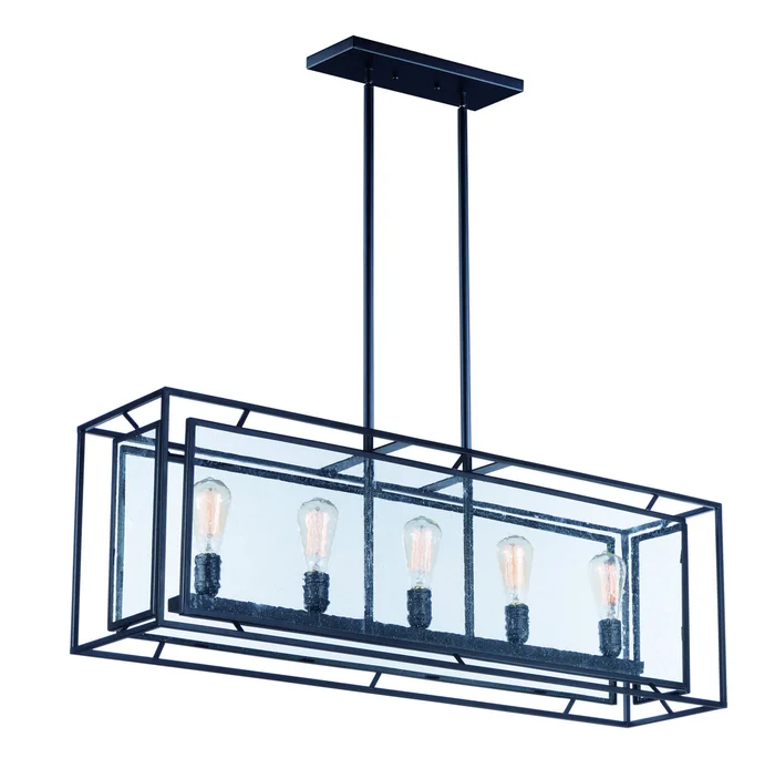 Maxim 21677CDBK Era Five Light Chandelier, Black