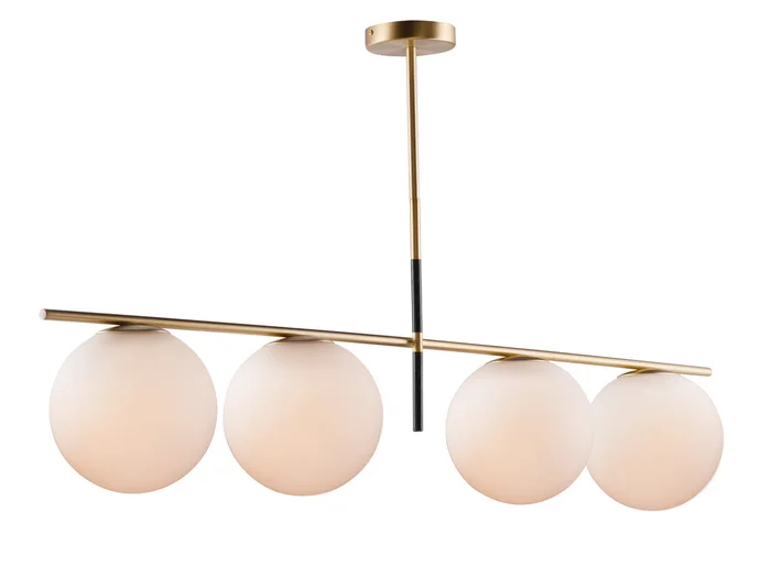 Maxim 26036SWSBRBK Vesper Four Light Pendant, Satin Brass / Black