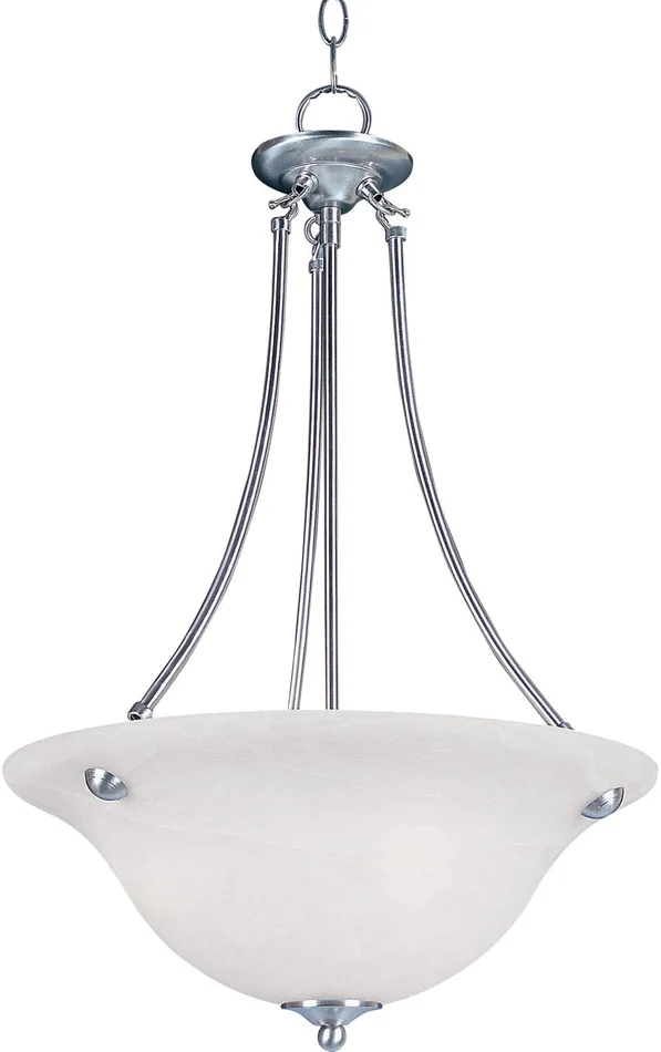 Maxim 2682MRSN Malaga Three Light Pendant, Satin Nickel