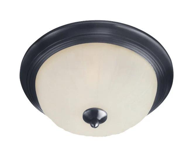 Maxim 5830FTBK Essentials – 583x One Light Flush Mount, Black