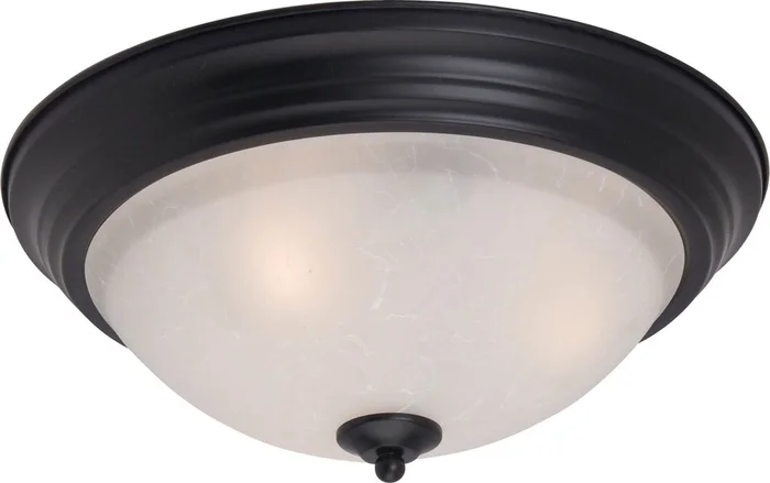 Maxim 5840ICBK Essentials – 584x One Light Flush Mount, Black