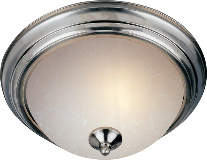 Maxim 5840ICSN Essentials – 584x One Light Flush Mount, Satin Nickel