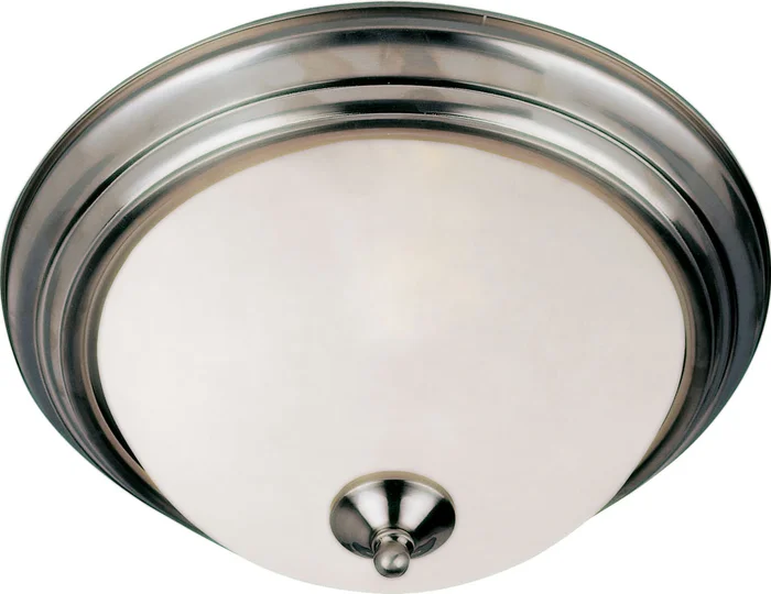 Maxim 5841FTSN Essentials – 584x Two Light Flush Mount, Satin Nickel