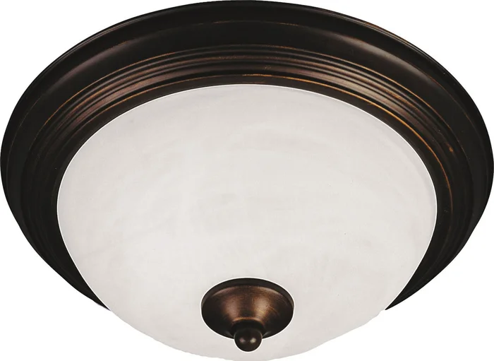 Maxim 5841MROI Essentials – 584x Two Light Flush Mount, Oil Rubbed Bronze