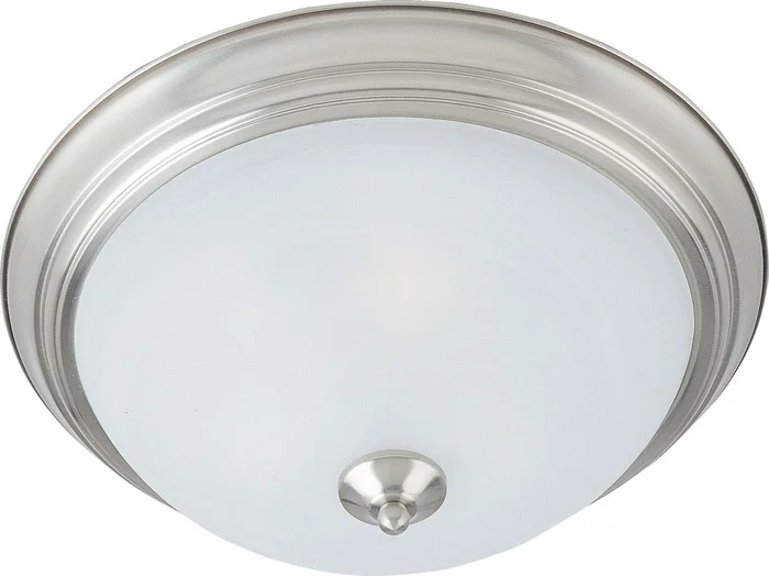 Maxim 5842MRSN Essentials – 584x Three Light Flush Mount, Satin Nickel