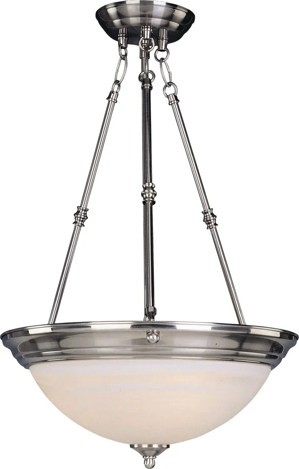 Maxim 5845MRSN Essentials – 584x Three Light Pendant, Satin Nickel