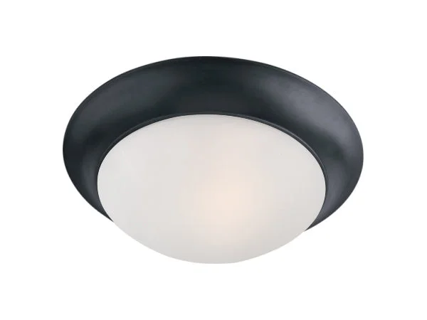 Maxim 5851FTBK Essentials – 585x Two Light Flush Mount, Black