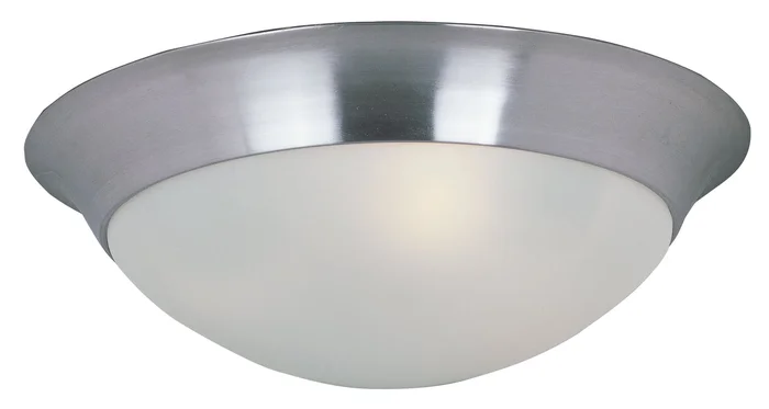 Maxim 5851FTSN Essentials – 585x Two Light Flush Mount, Satin Nickel