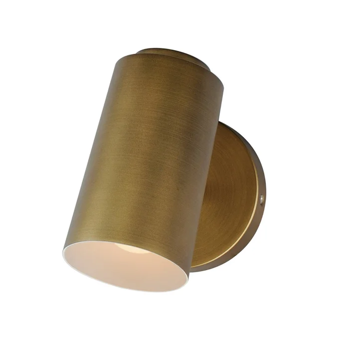 Maxim 62001NAB Spot Light LED Outdoor Wall Sconce, Natural Aged Brass