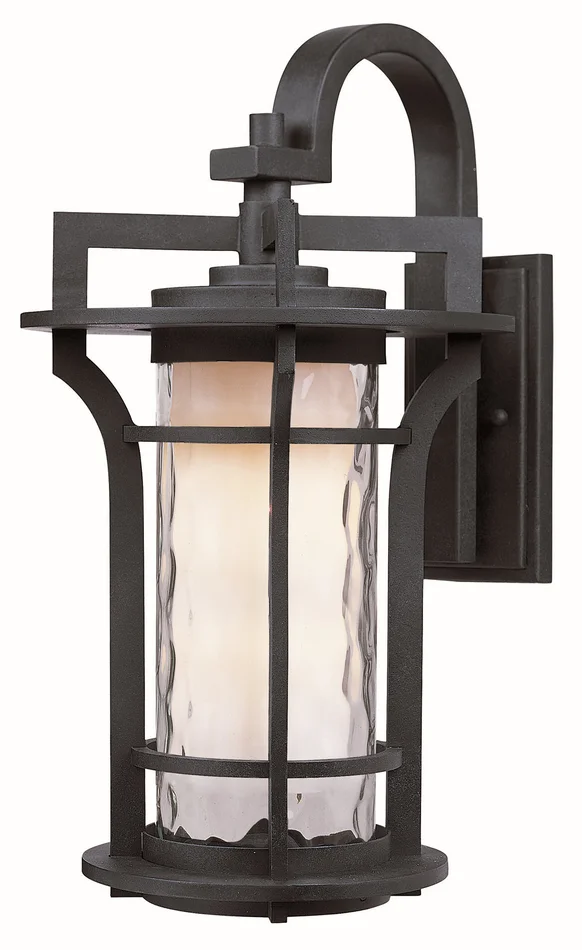 Maxim 65784WGBO Oakville LED E26 LED Outdoor Wall Sconce, Black Oxide
